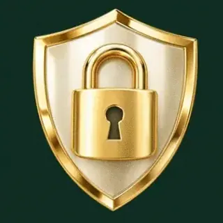 Shield with padlock — Voltrush