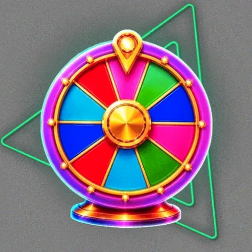 Colourful prize wheel