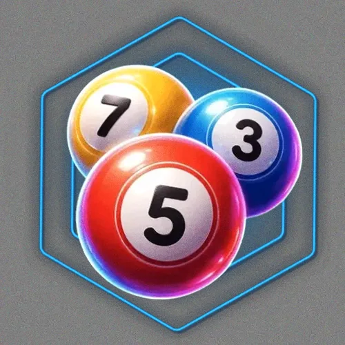 Numbered bingo balls