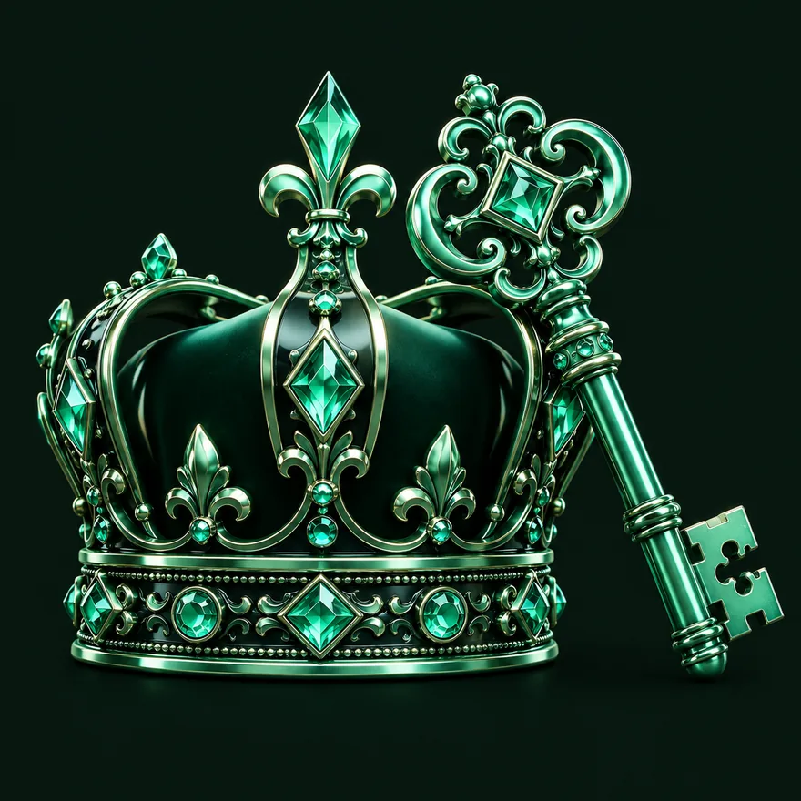 Royal crown and key — Voltrush