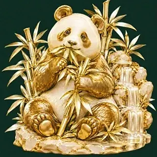 Panda eating bamboo — Voltrush